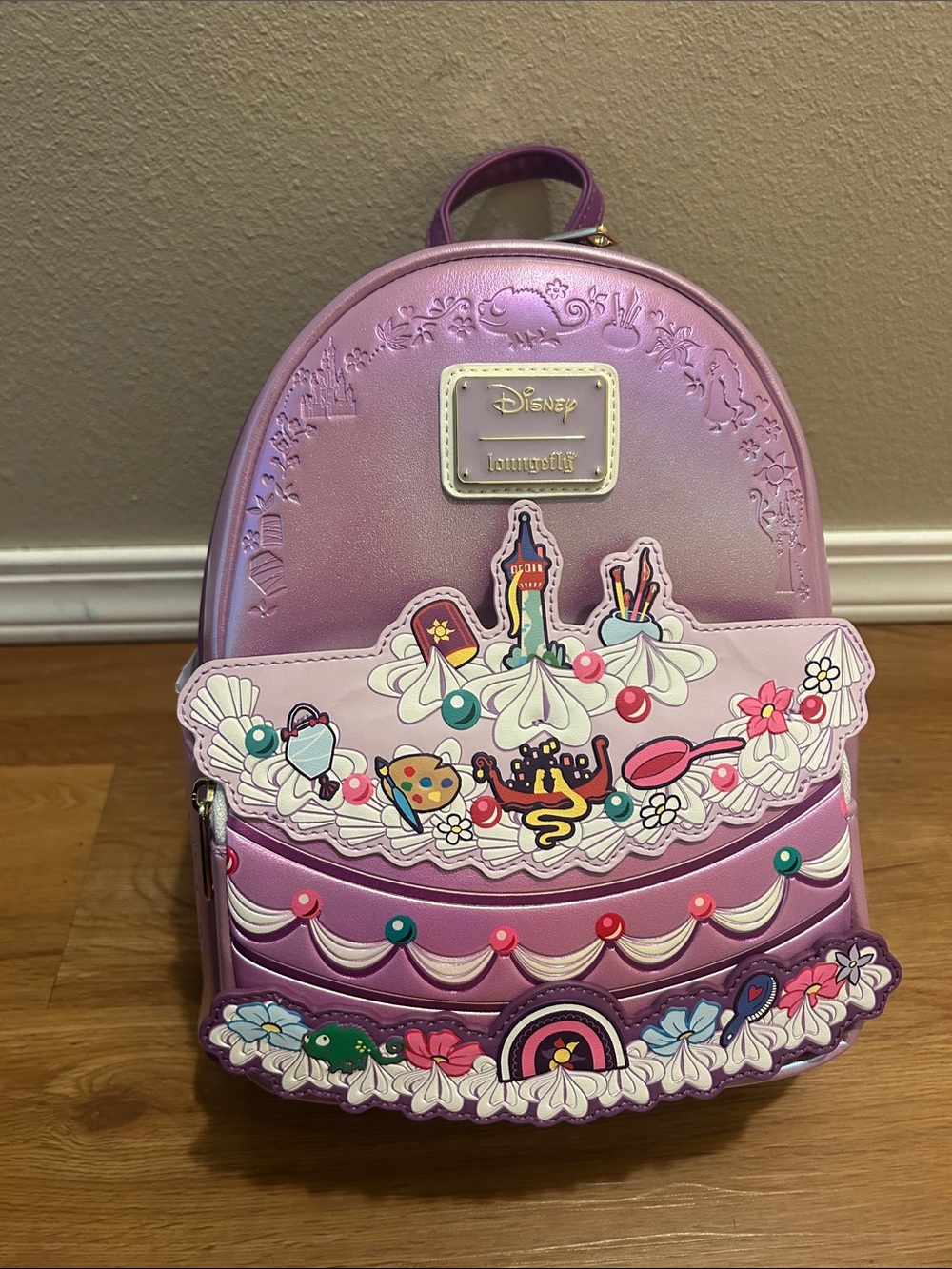 NWT Loungefly Disney Tangled Cake Mini Backpack — BoxLunch Exclusive